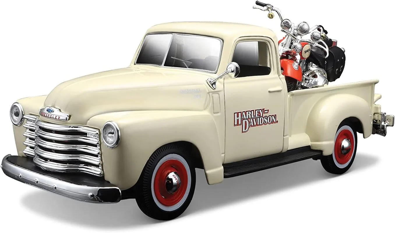 1:24 1950 Chevy 3100 and 2001 Harley-Davidson Heritage Springer