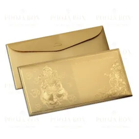 24K Gold Foil Ganesha Sagan Envelope (Set of 12)