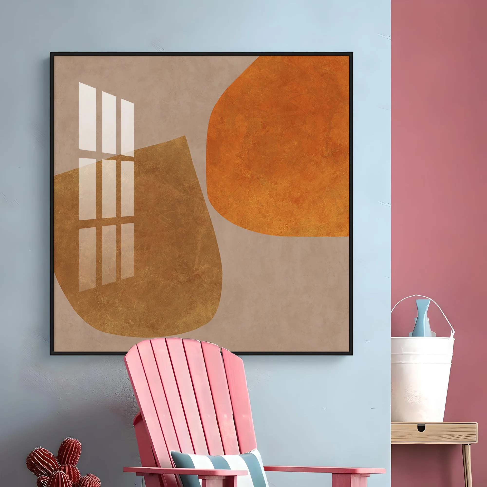 Abstract Pattern Premium Acrylic Square Wall Art