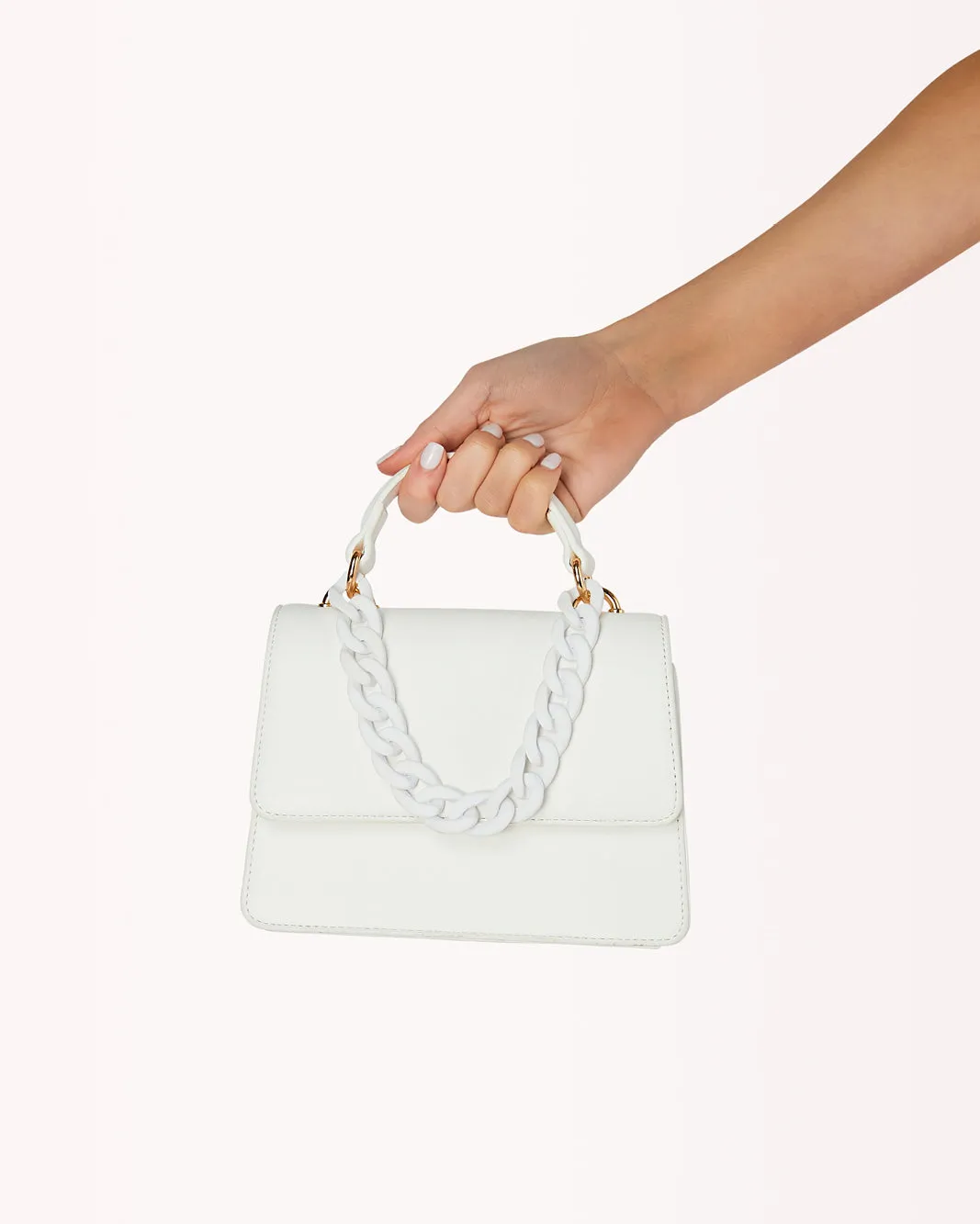 ARRIE CROSS BODY BAG - WHITE