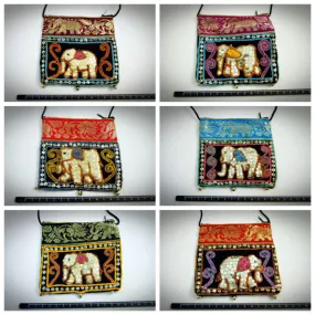 Assorted set of 10 Thai Burmese Elephant Bags