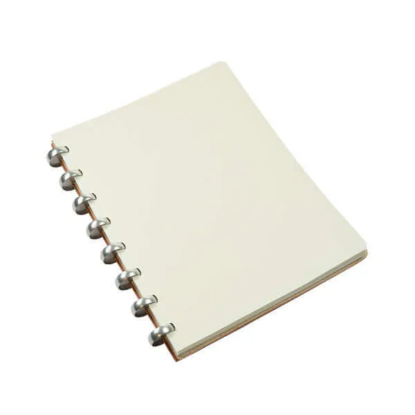 Atoma Pur Disc-Bound Refillable 165 x 210 Notebook Natural Leather