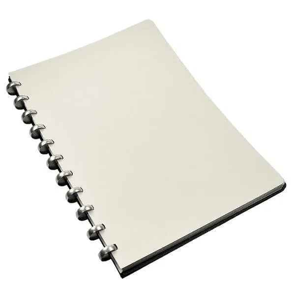 Atoma Pur Disc-Bound Refillable 210 x 295 Notebook Black Leather