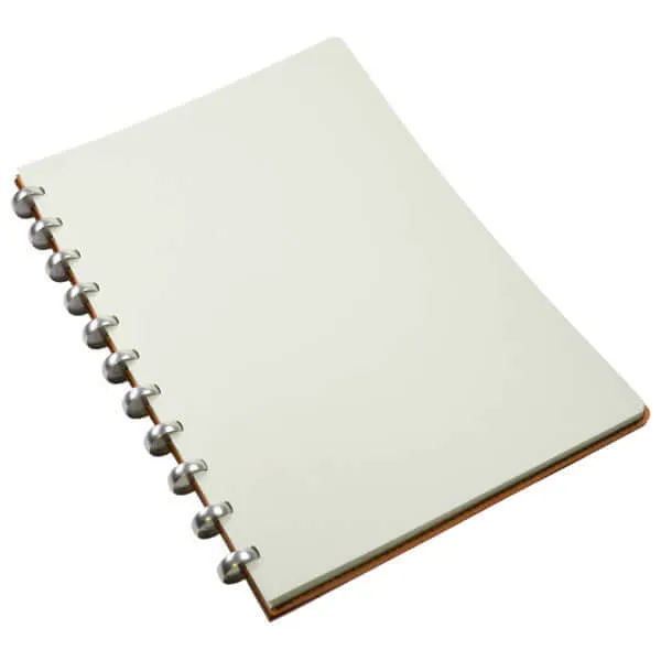 Atoma Pur Disc-Bound Refillable 210 x 295 Notebook Natural Leather