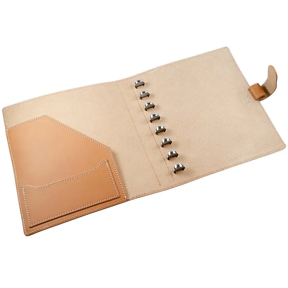 Atoma Pur Leather Folder 185 x 210 Natural