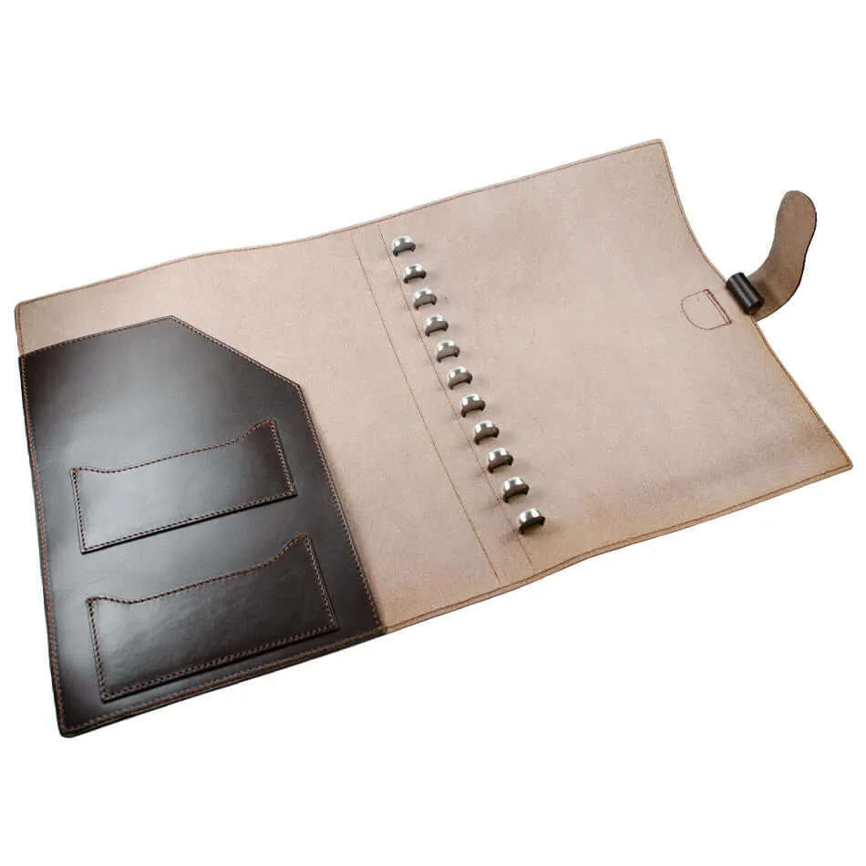 Atoma Pur Leather Folder 210 x 295 Brown