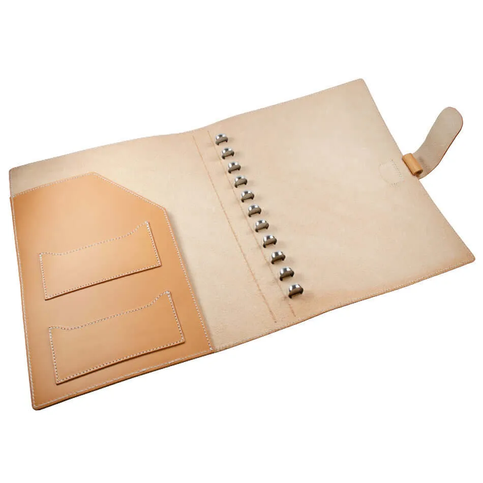 Atoma Pur Leather Folder 210 x 295 Natural