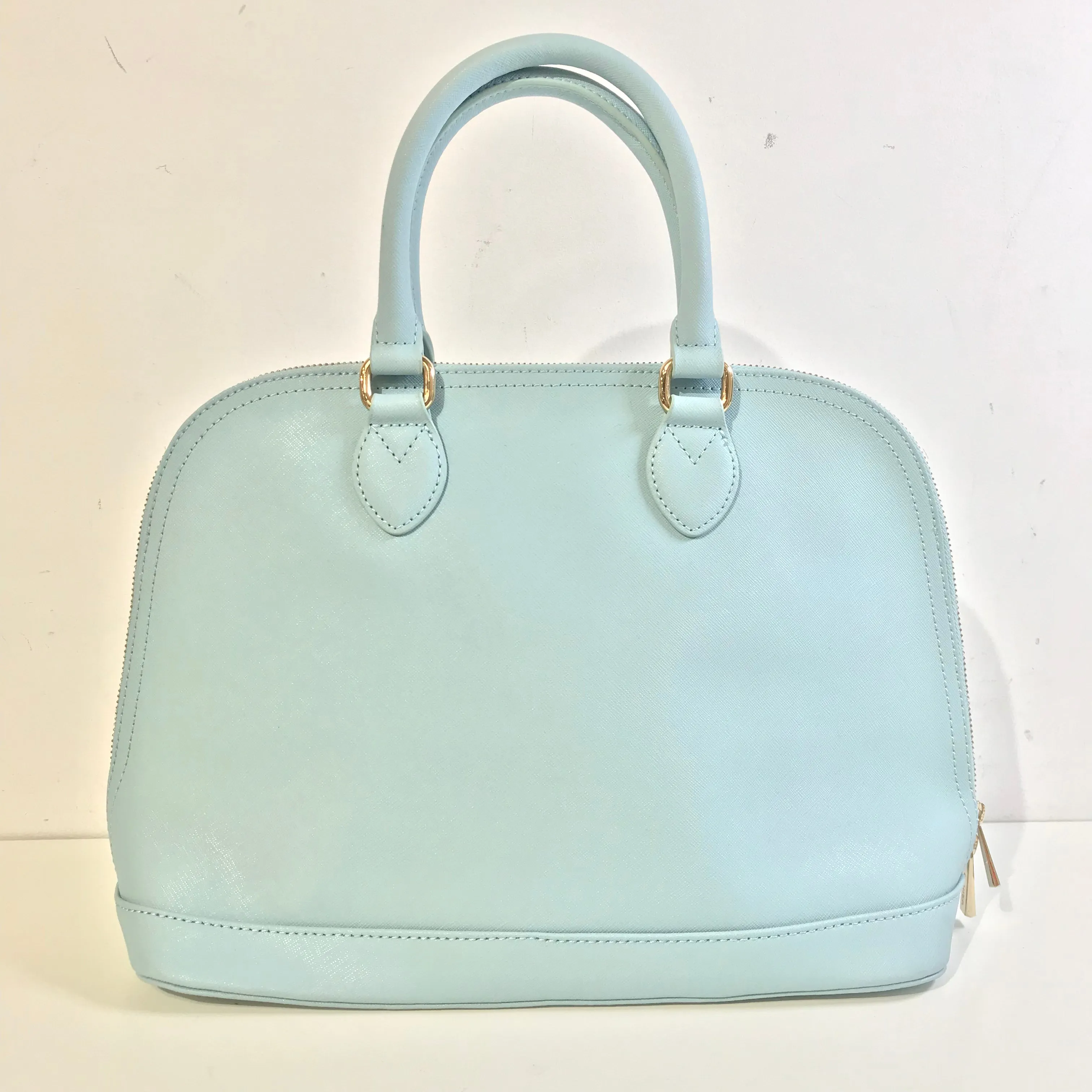 Baby Blue Top Handle Bag