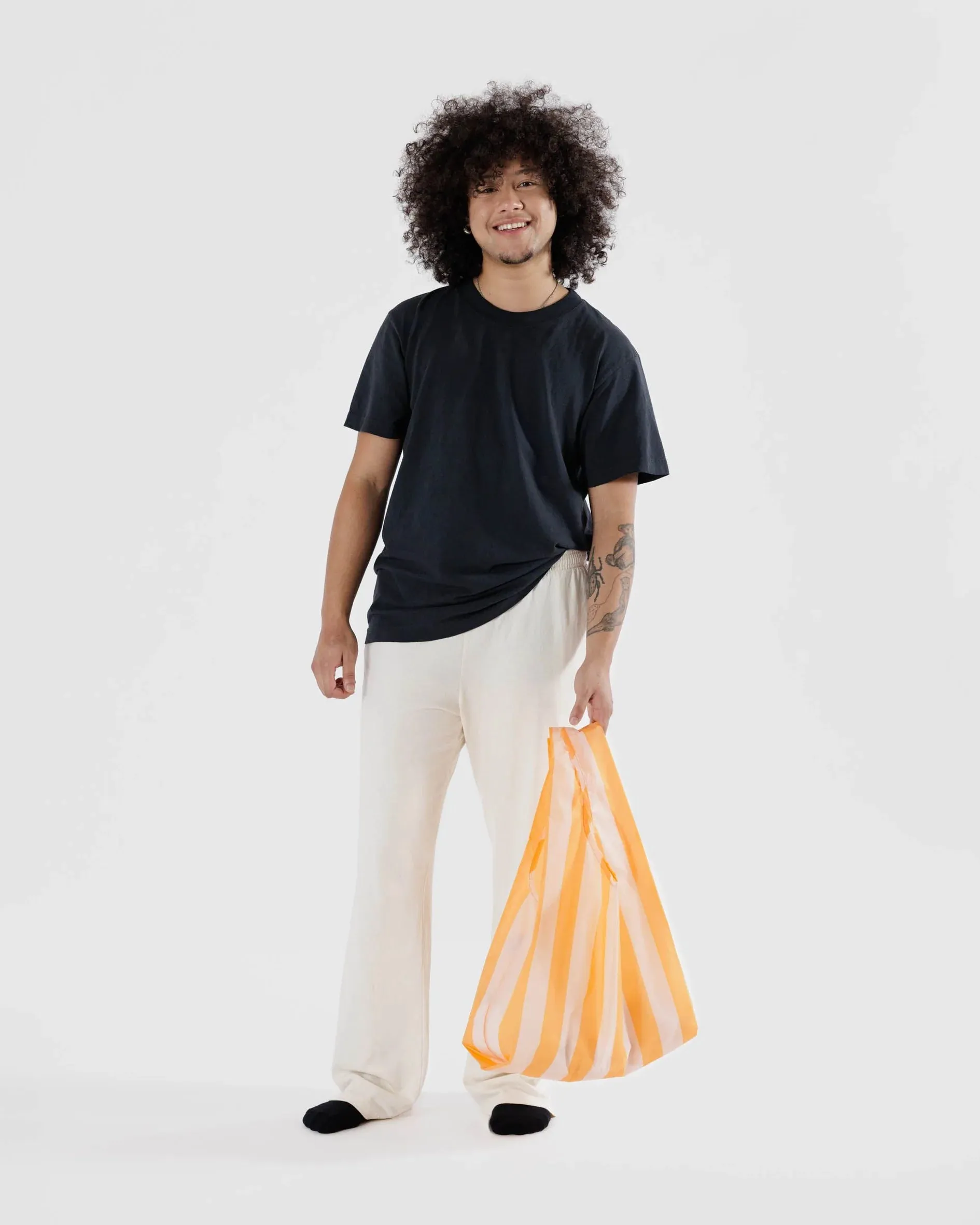 Baggu - Standard Baggu | Tangerine Wide Stripe