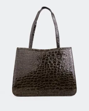 Bancel Dark Green Croco