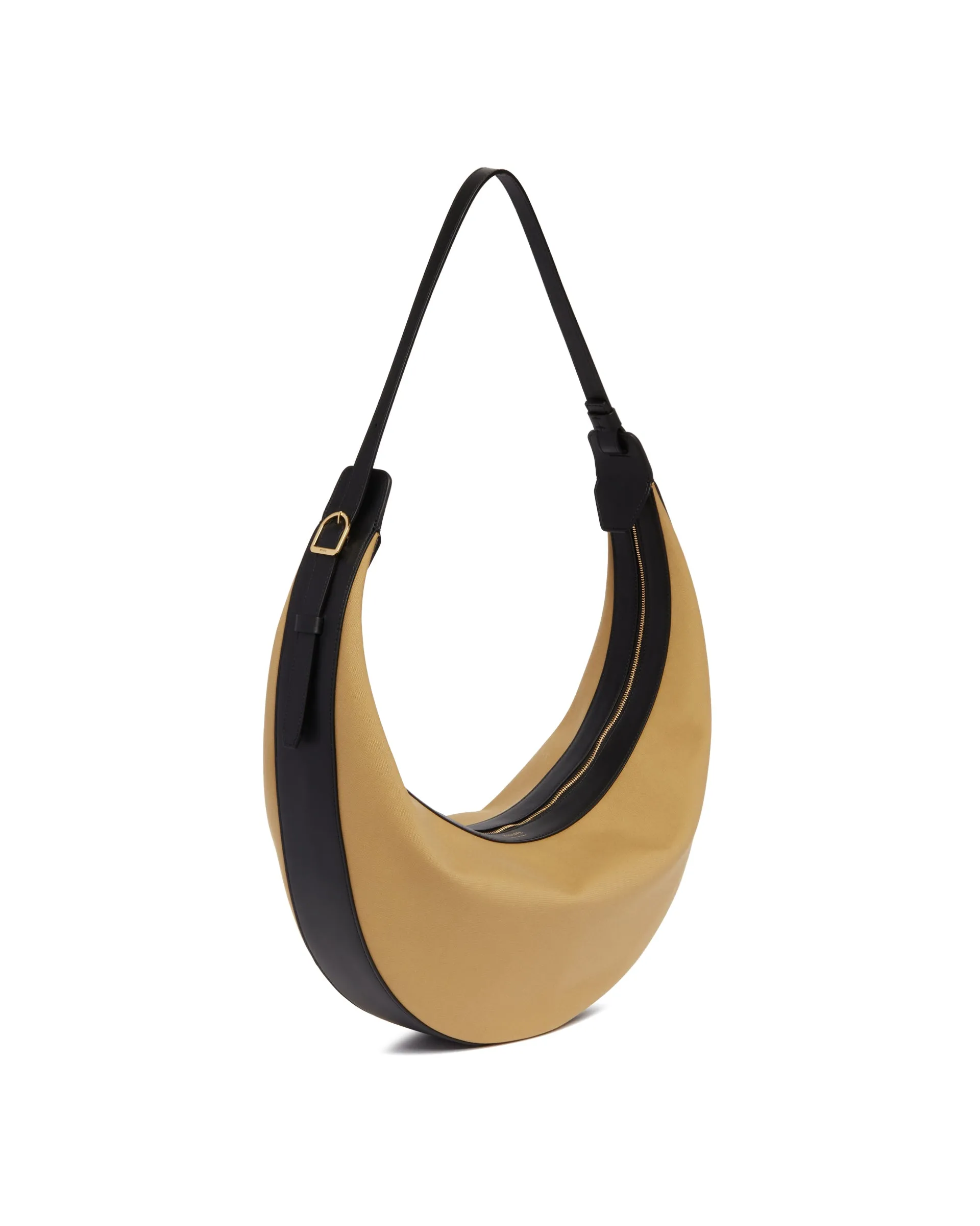 Beige And Black The Augustina Hobo Bag