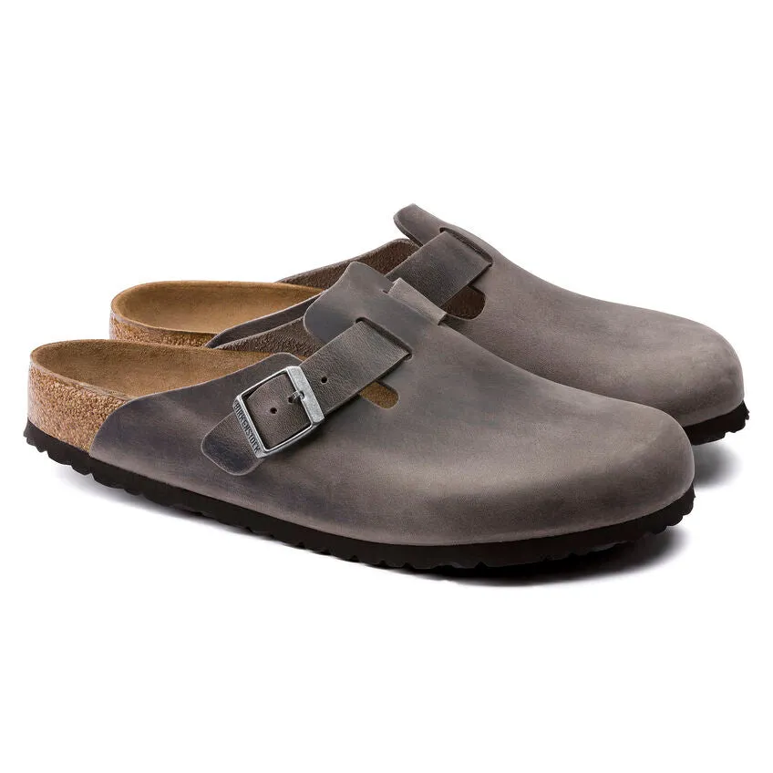 Birkenstock Boston Soft Footbed Iron