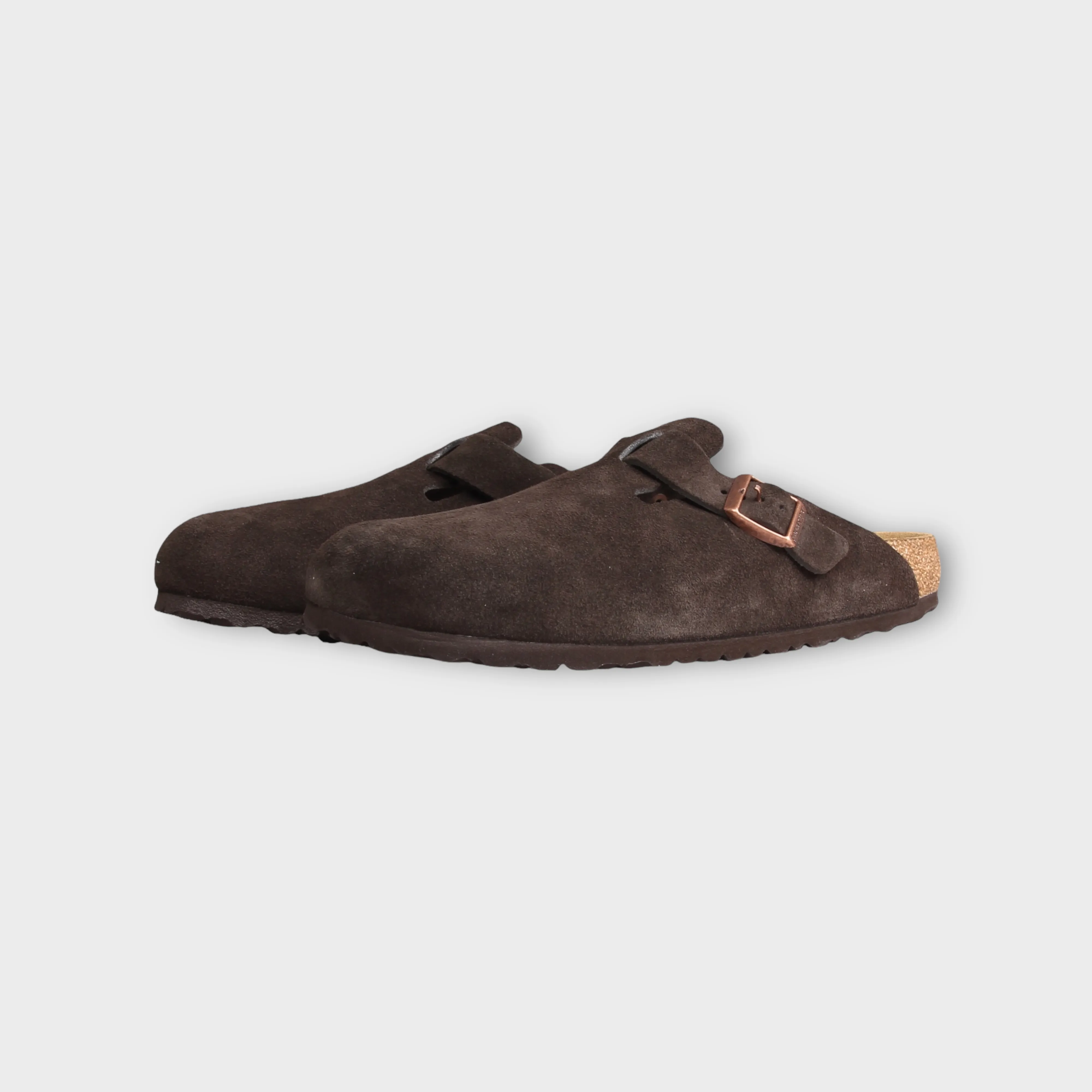 Birkenstock Boston Suede Leather I Mocha