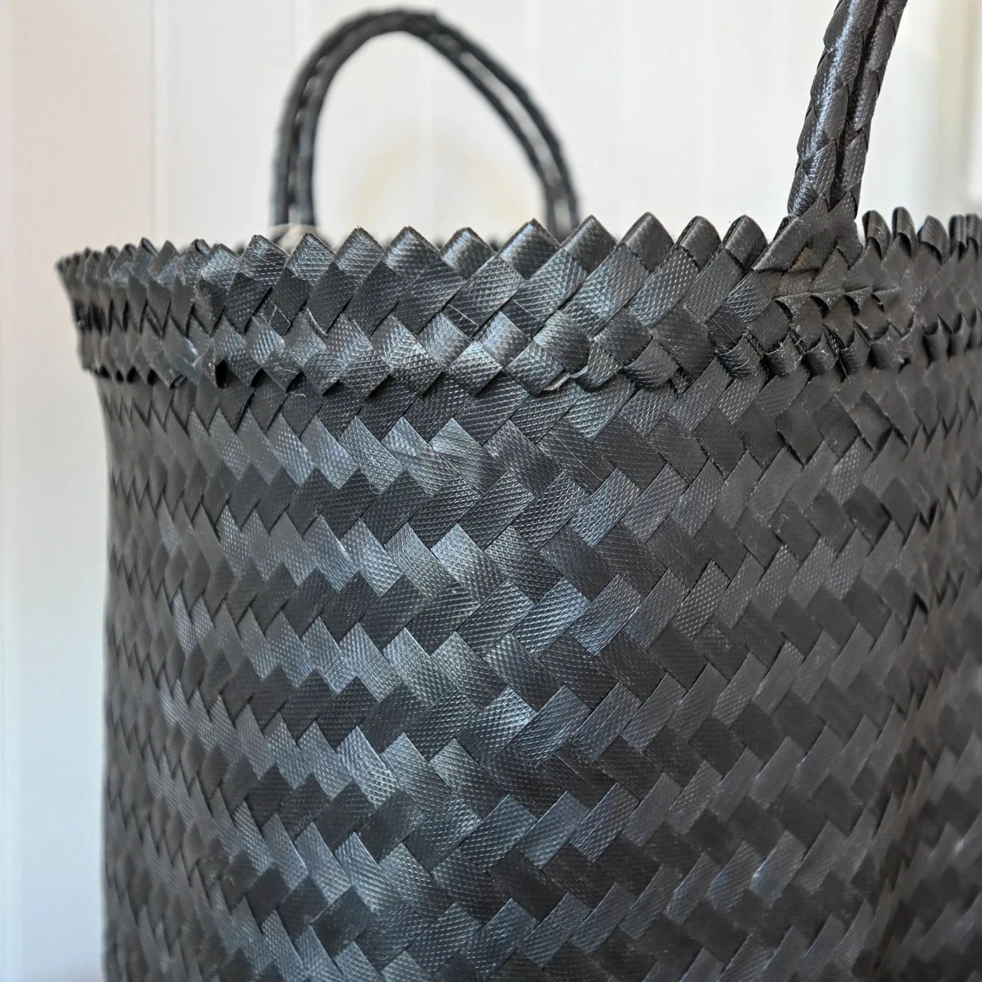 Black Woven Tote