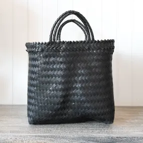 Black Woven Tote