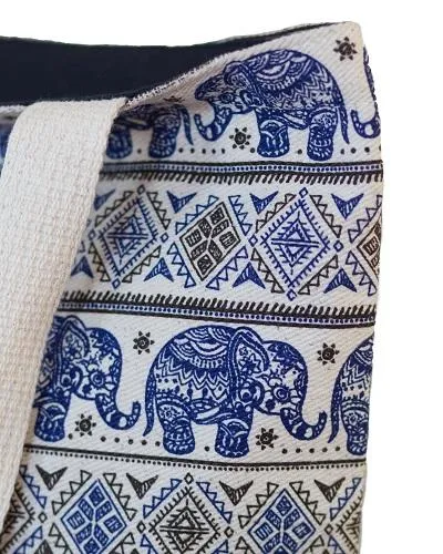 Blue Elephant Tote Bag