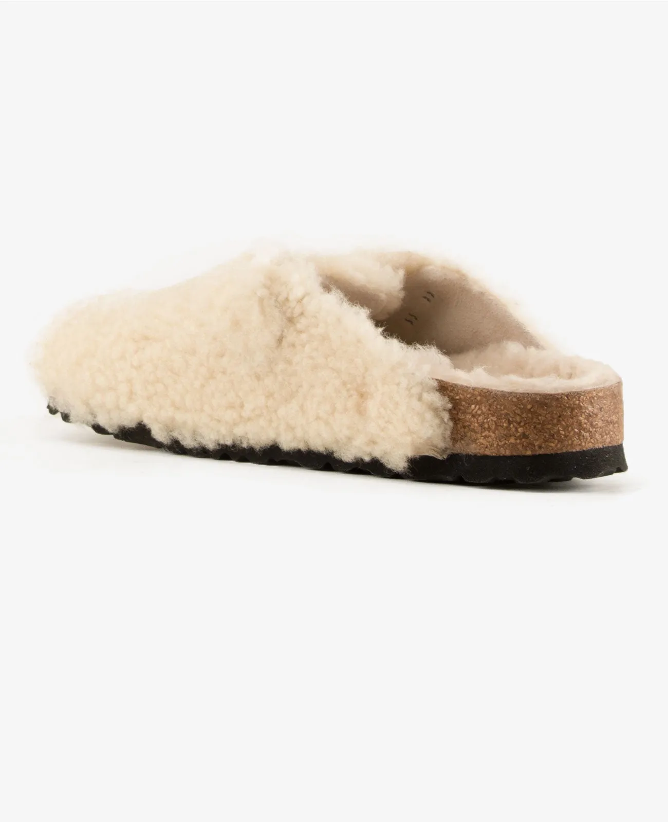 Boston Big Buckle Shearling Teddy White