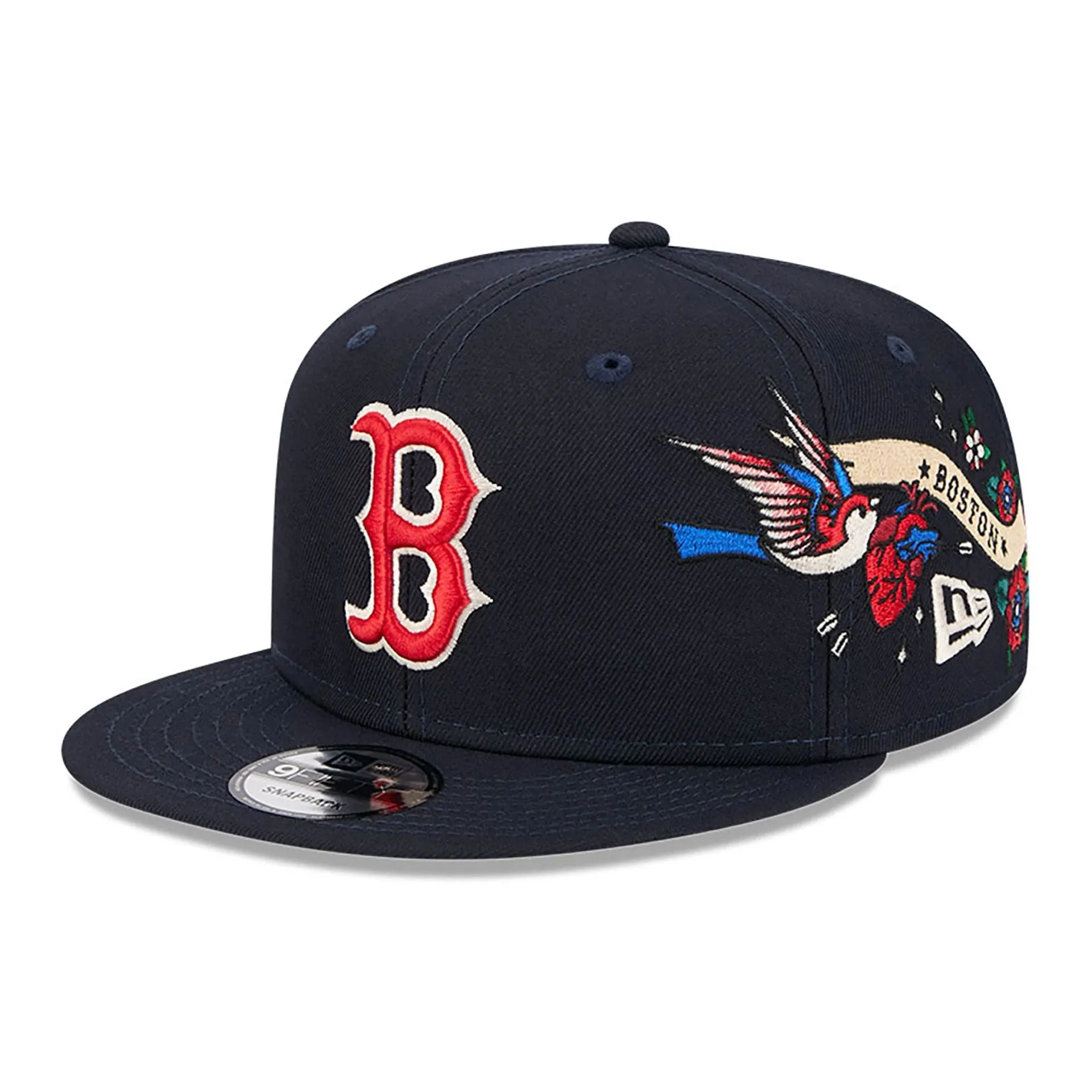 Boston Red Sox City Art Black 9FIFTY Snapback Cap