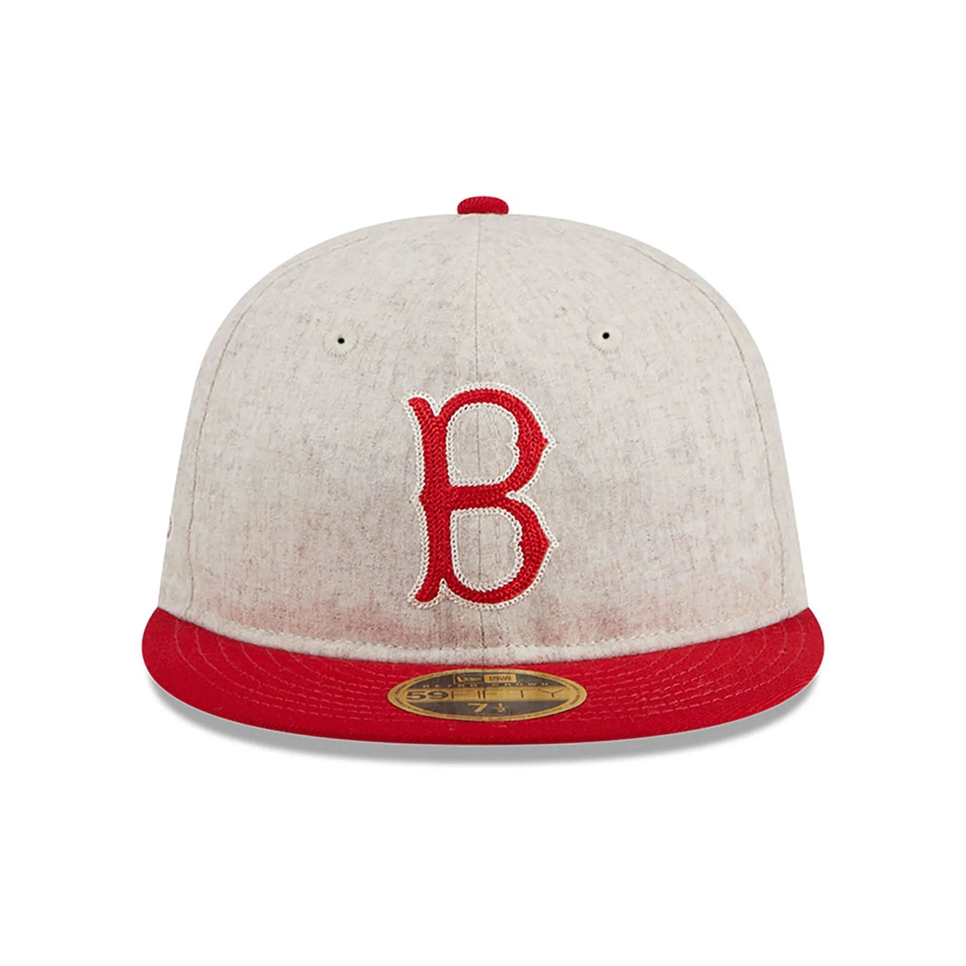 Boston Red Sox Melton Wool Light Beige Retro Crown 59FIFTY Fitted Cap