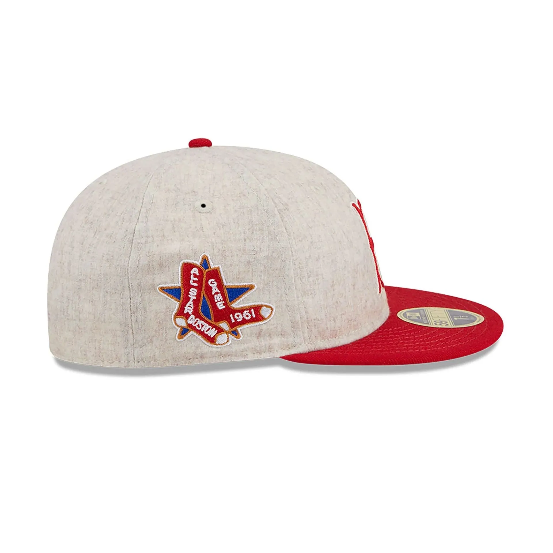 Boston Red Sox Melton Wool Light Beige Retro Crown 59FIFTY Fitted Cap