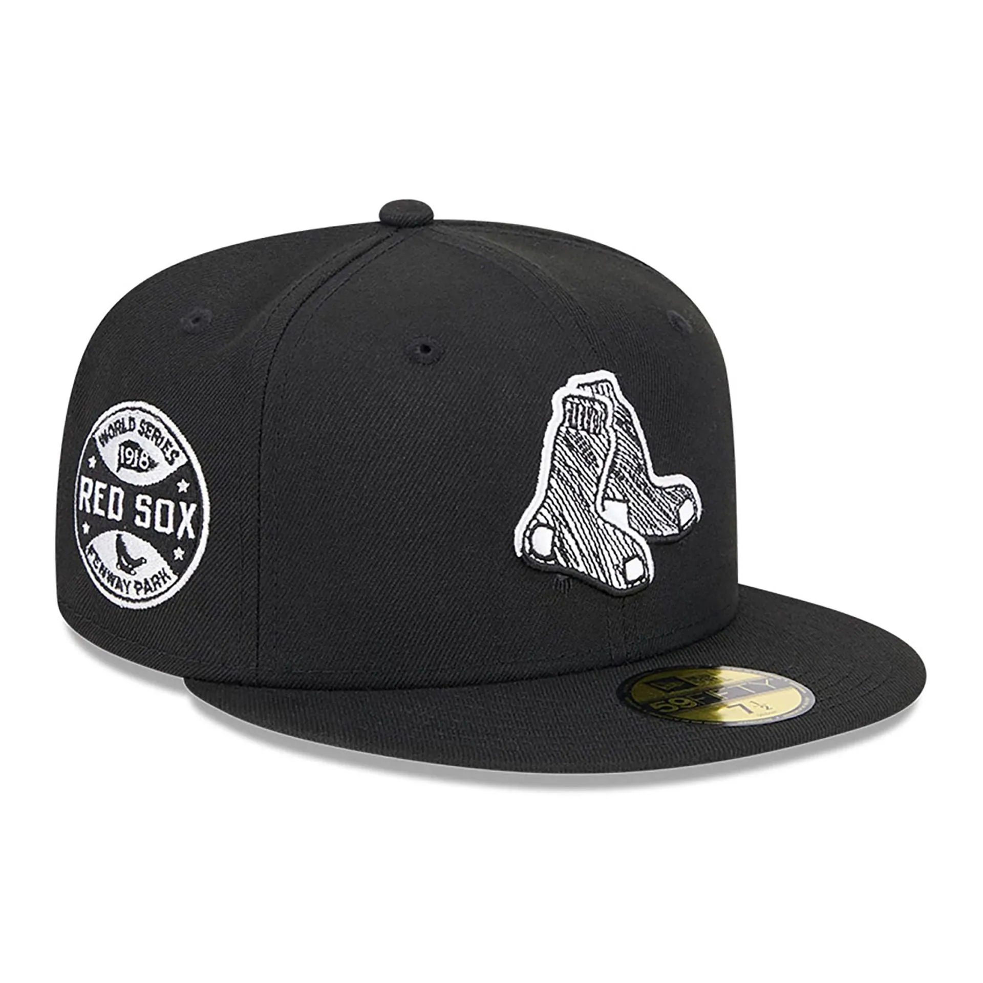 Boston Red Sox MLB Hi Vis Doodles Black 59FIFTY Fitted Cap