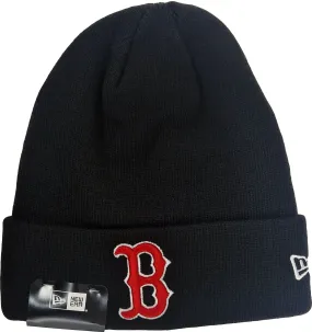 Boston Red Sox New Era League Essential Team Cuff Black Beanie