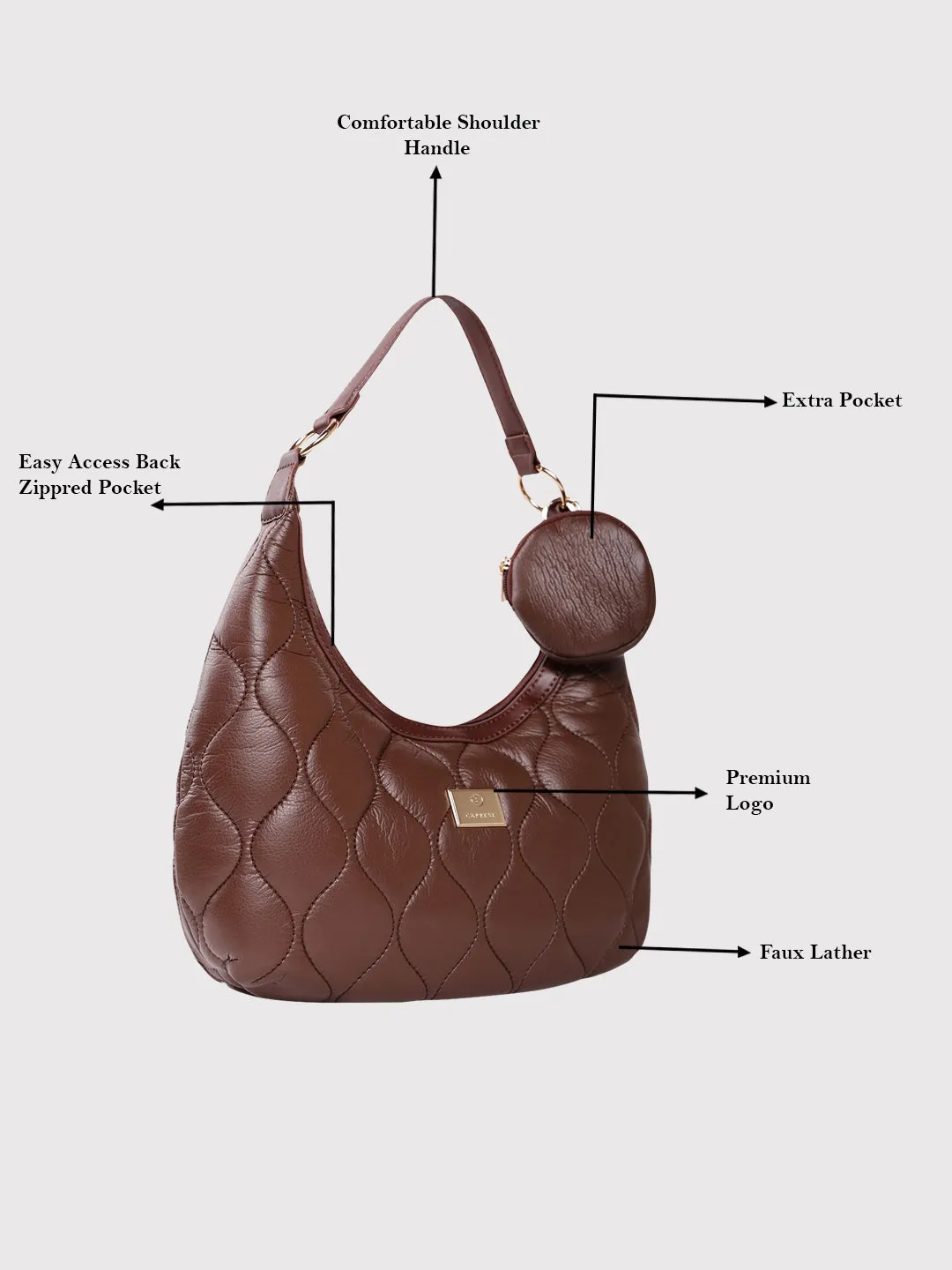 Briar Hobo Medium Brown