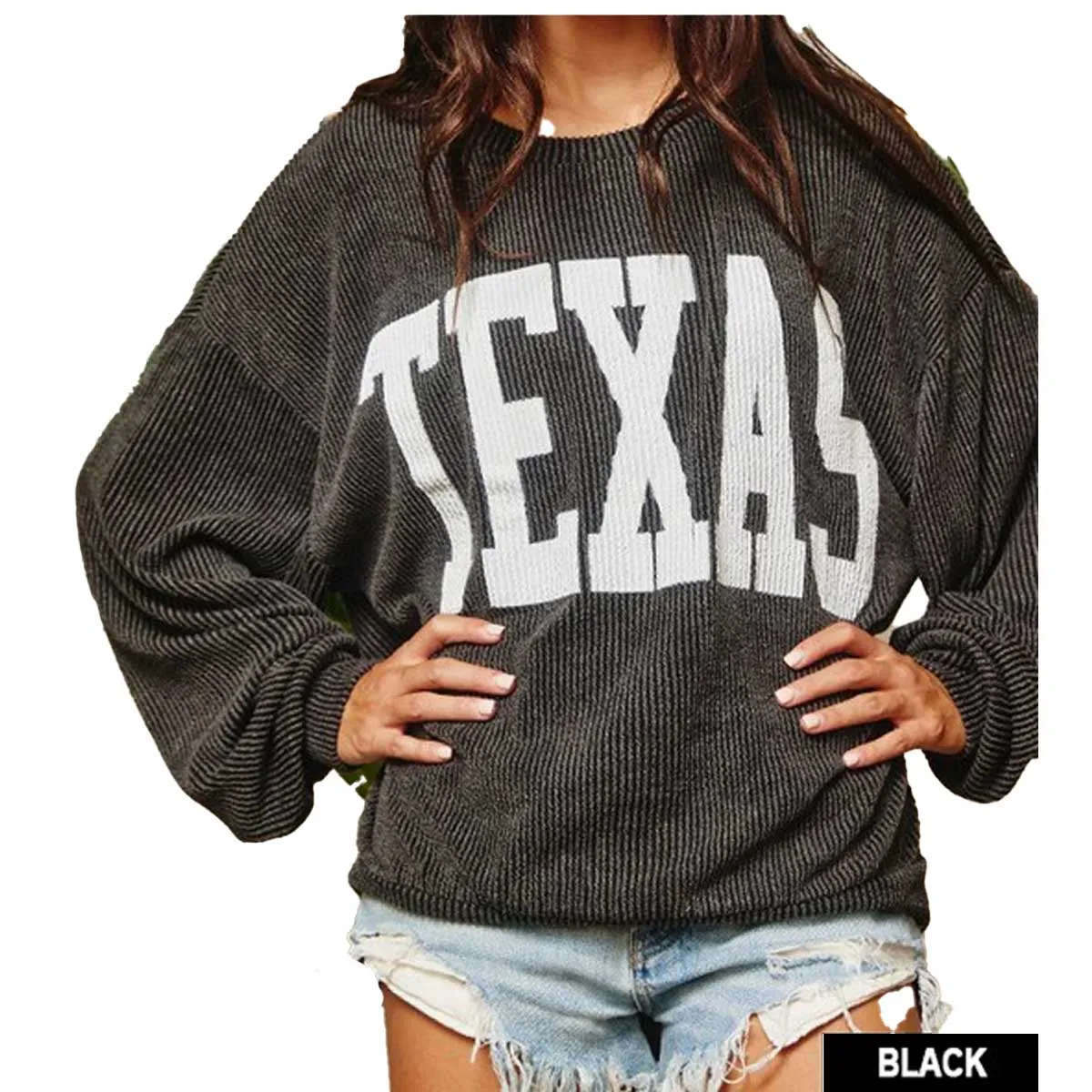 Bucket List Women's Texas Comfy Graphic Sweatshirt