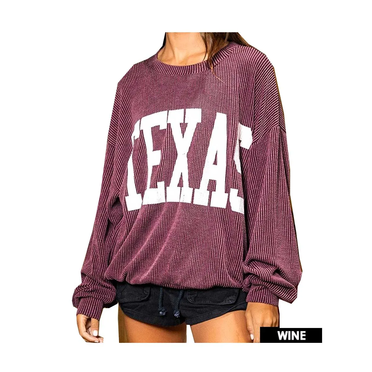 Bucket List Women's Texas Comfy Graphic Sweatshirt