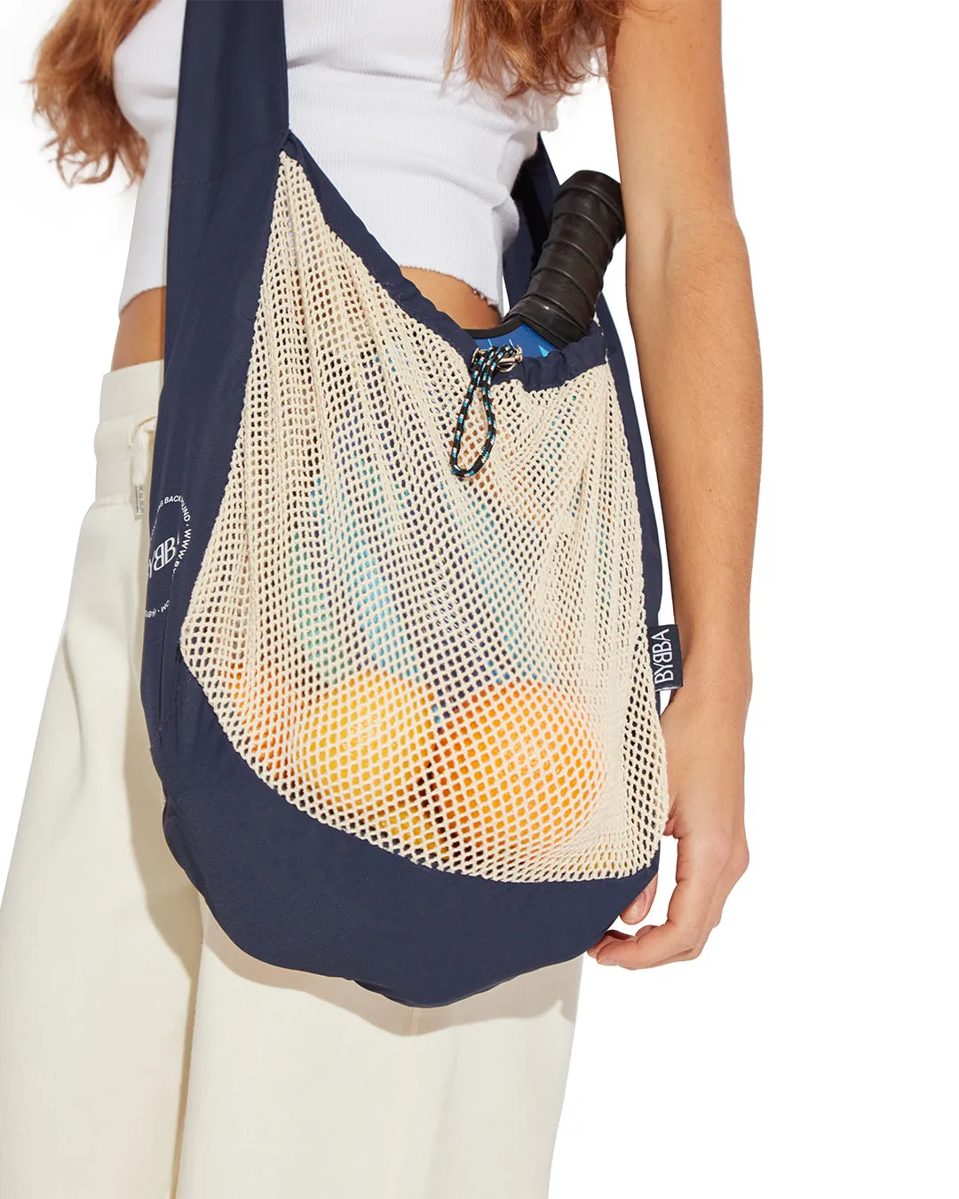 BYBBA THE NET.ZERO MARKET BAG // NAVY