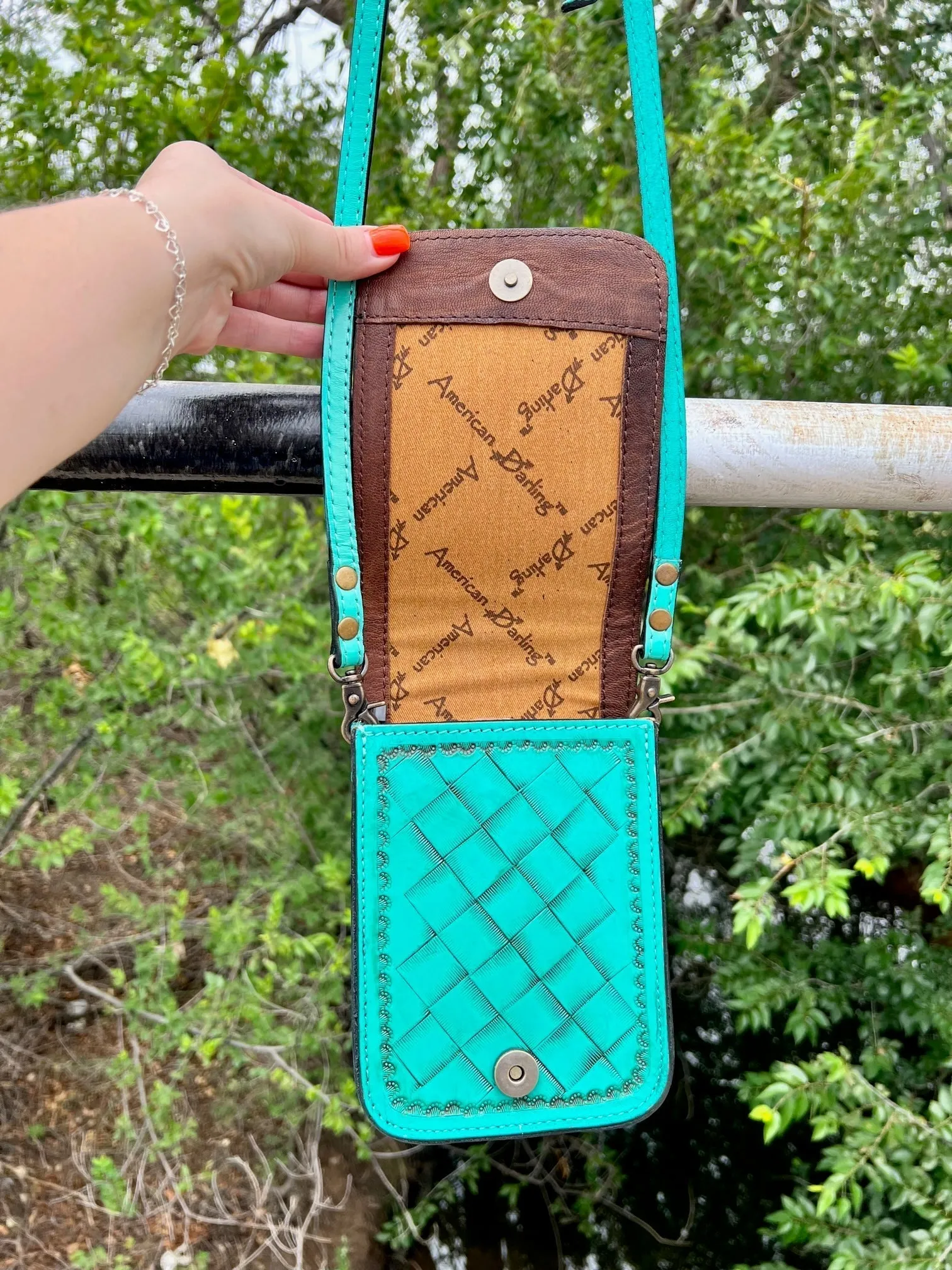 Calling Me Turquoise Darling Messenger Bag