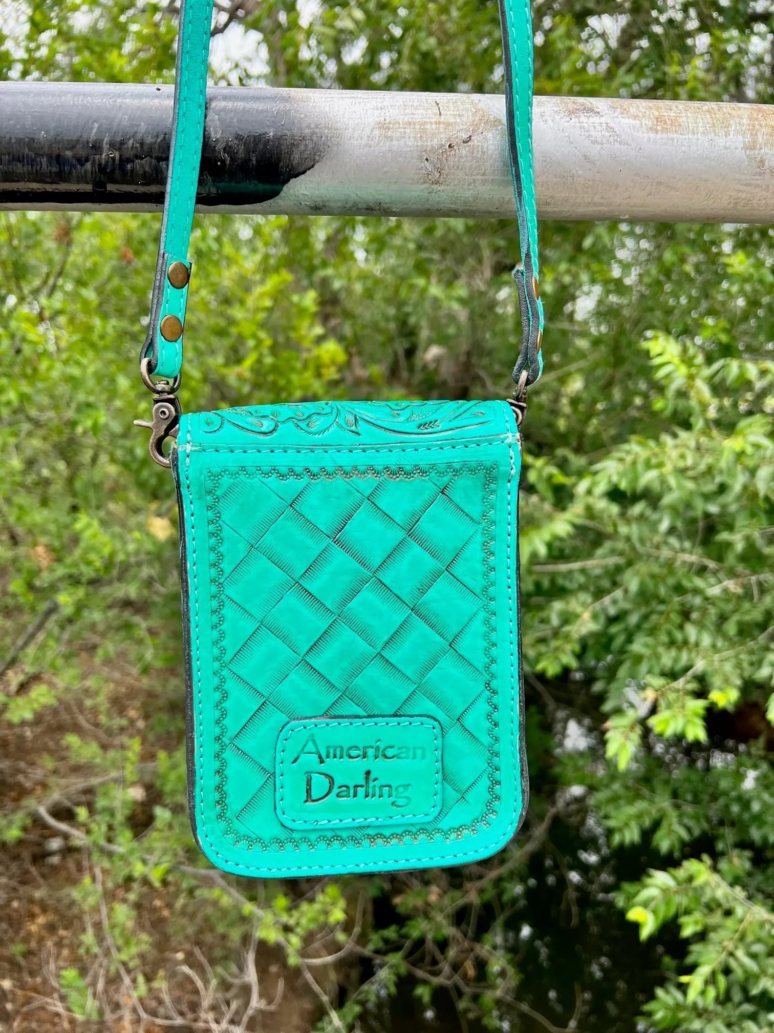 Calling Me Turquoise Darling Messenger Bag