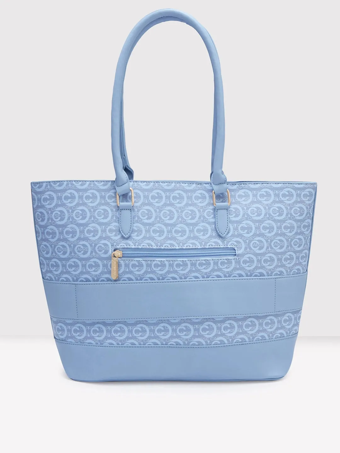 Caprese Cleo Laptop Tote Large Powder Blue