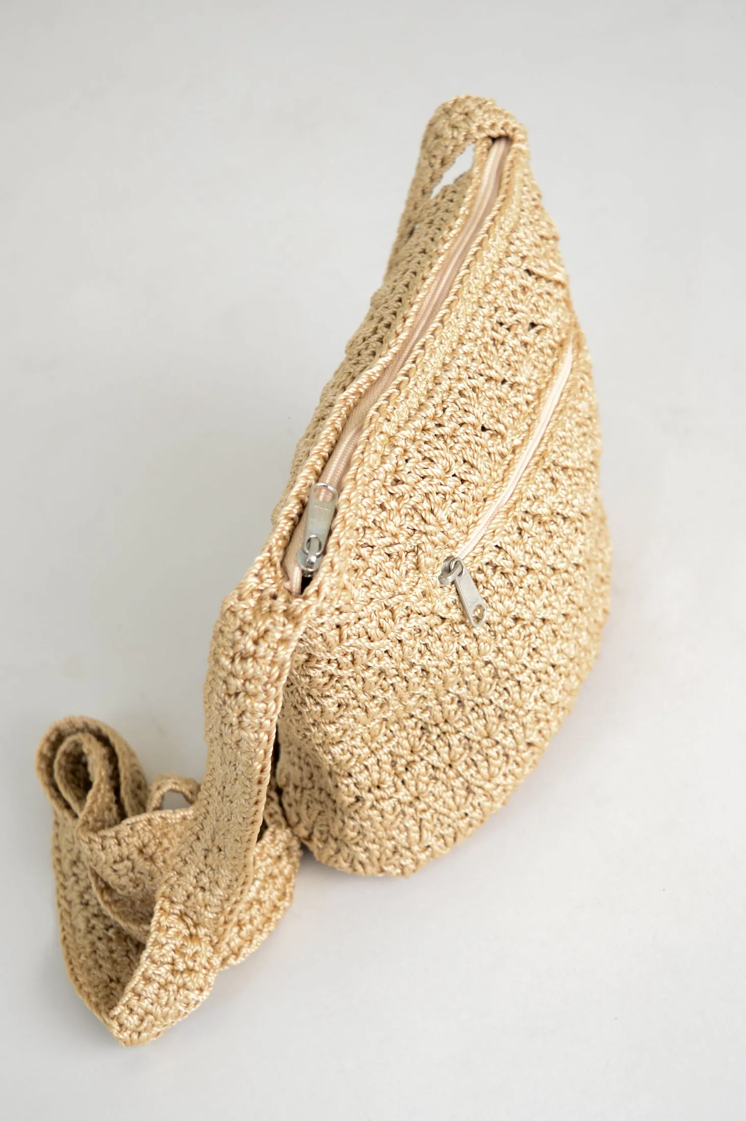 Crochet Bag, Tan