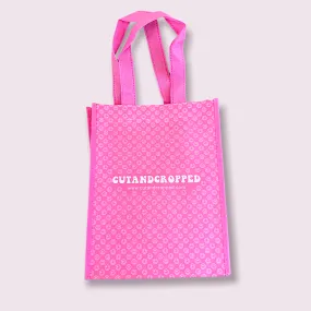 CUTANDCROPPED Small Pink Recycled Tote