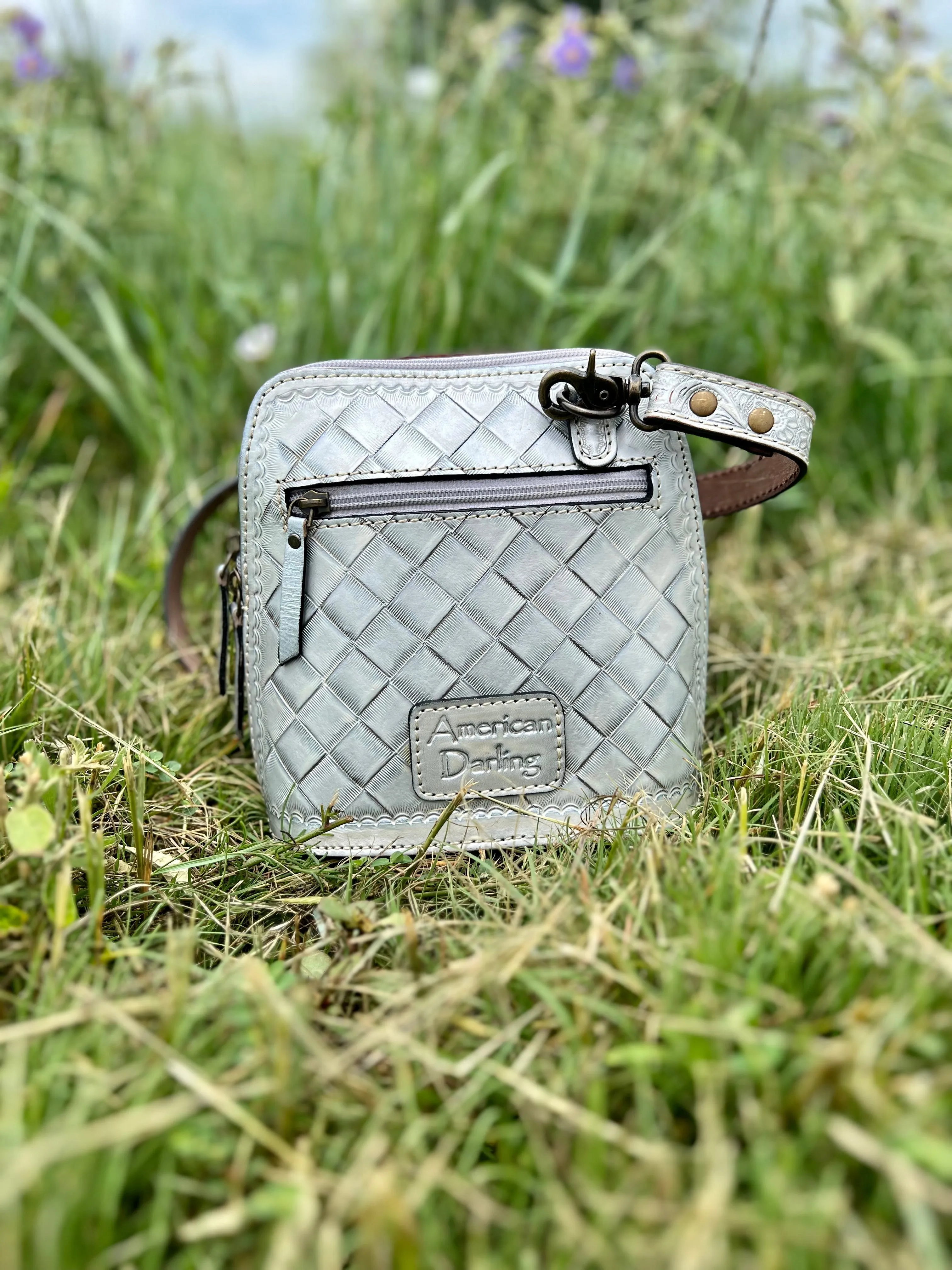 Darling Gardens of Silver Crossbody