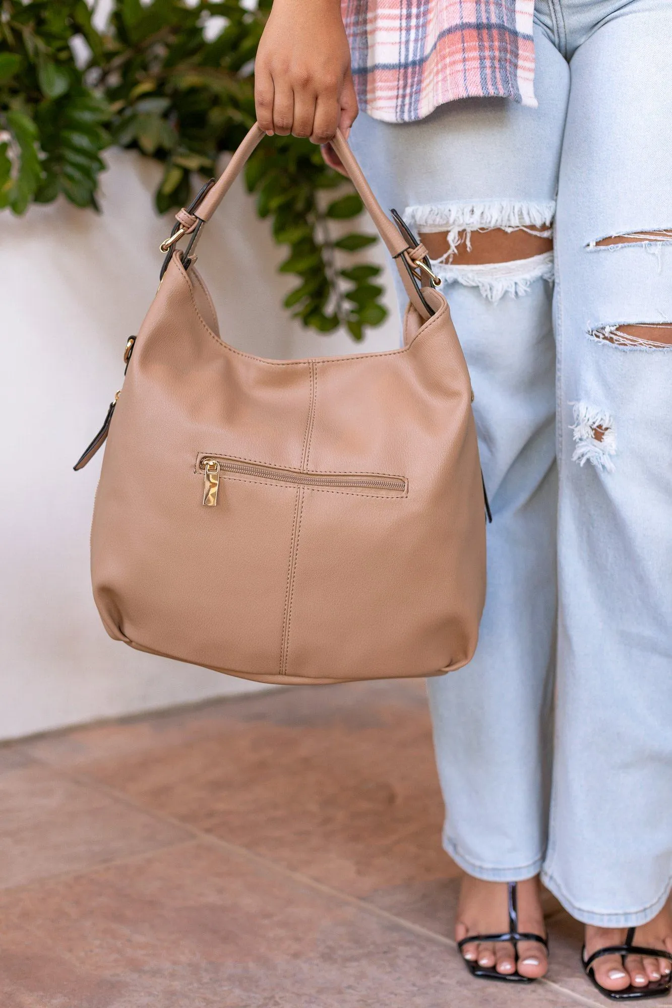 Denise Taupe Shoulder Bag