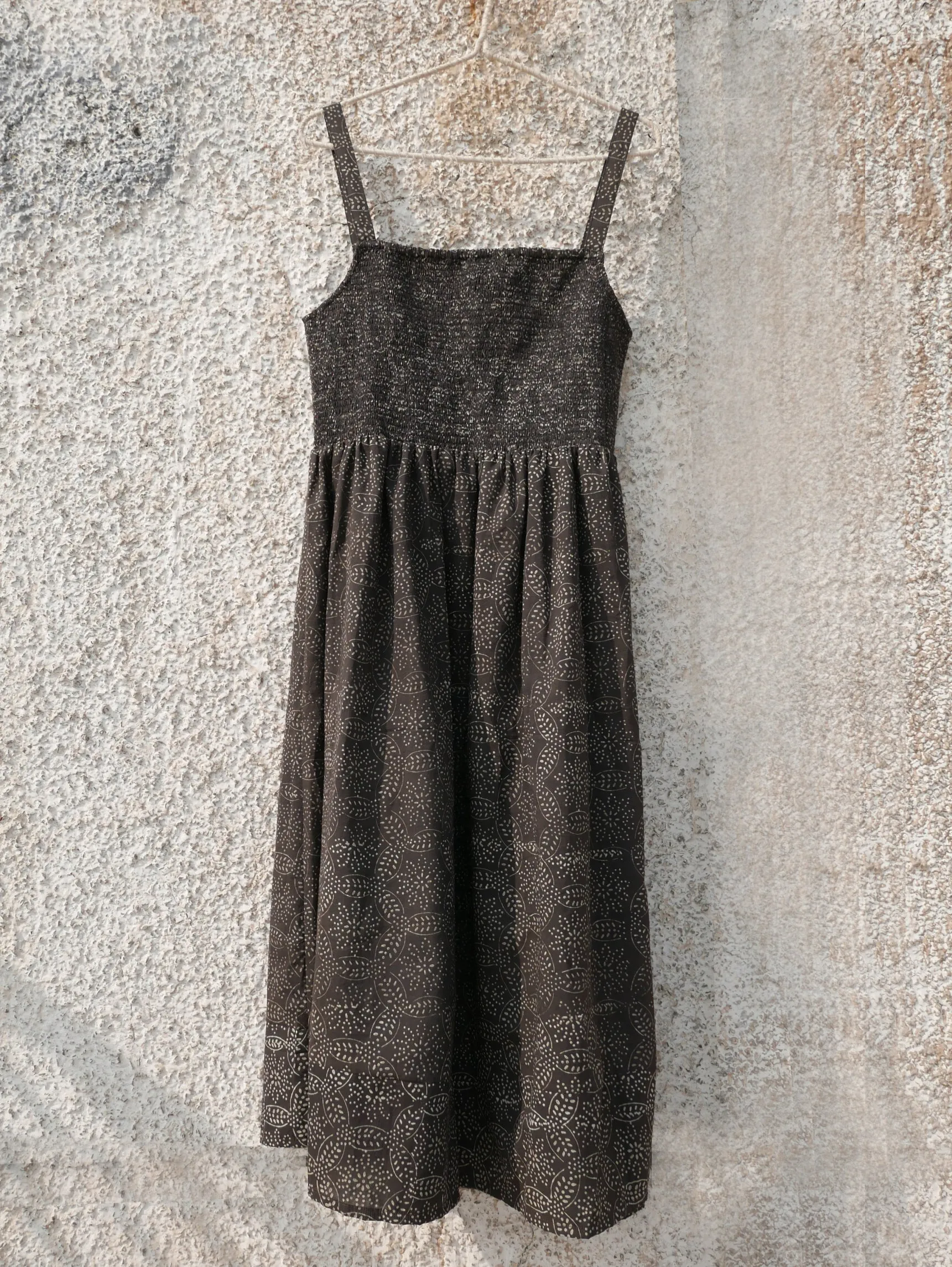 Dove Smocked Slip Dress & Overlay