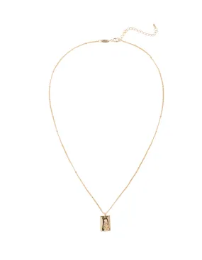 Elly Lou February Flower Necklace- Gold