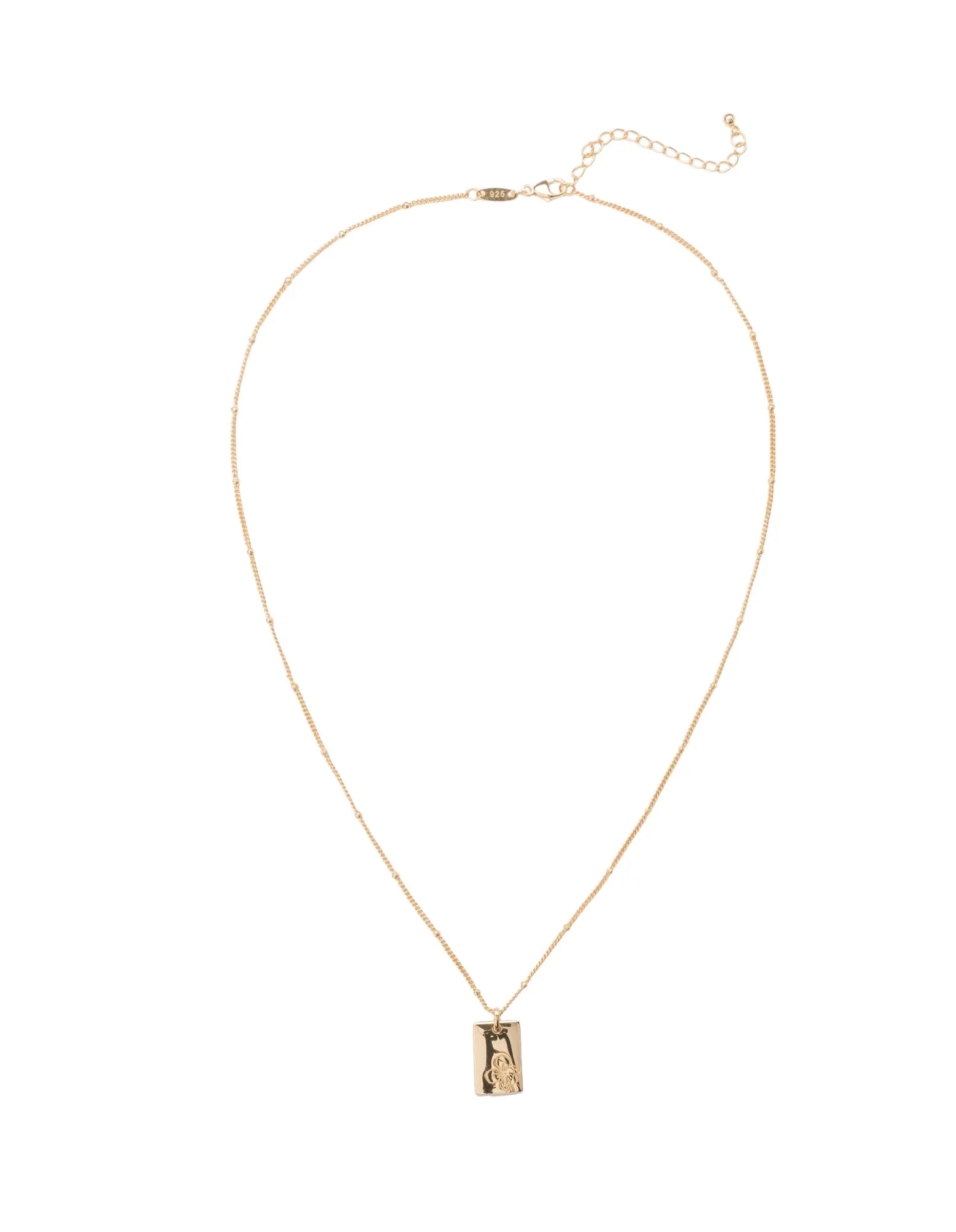 Elly Lou February Flower Necklace- Gold