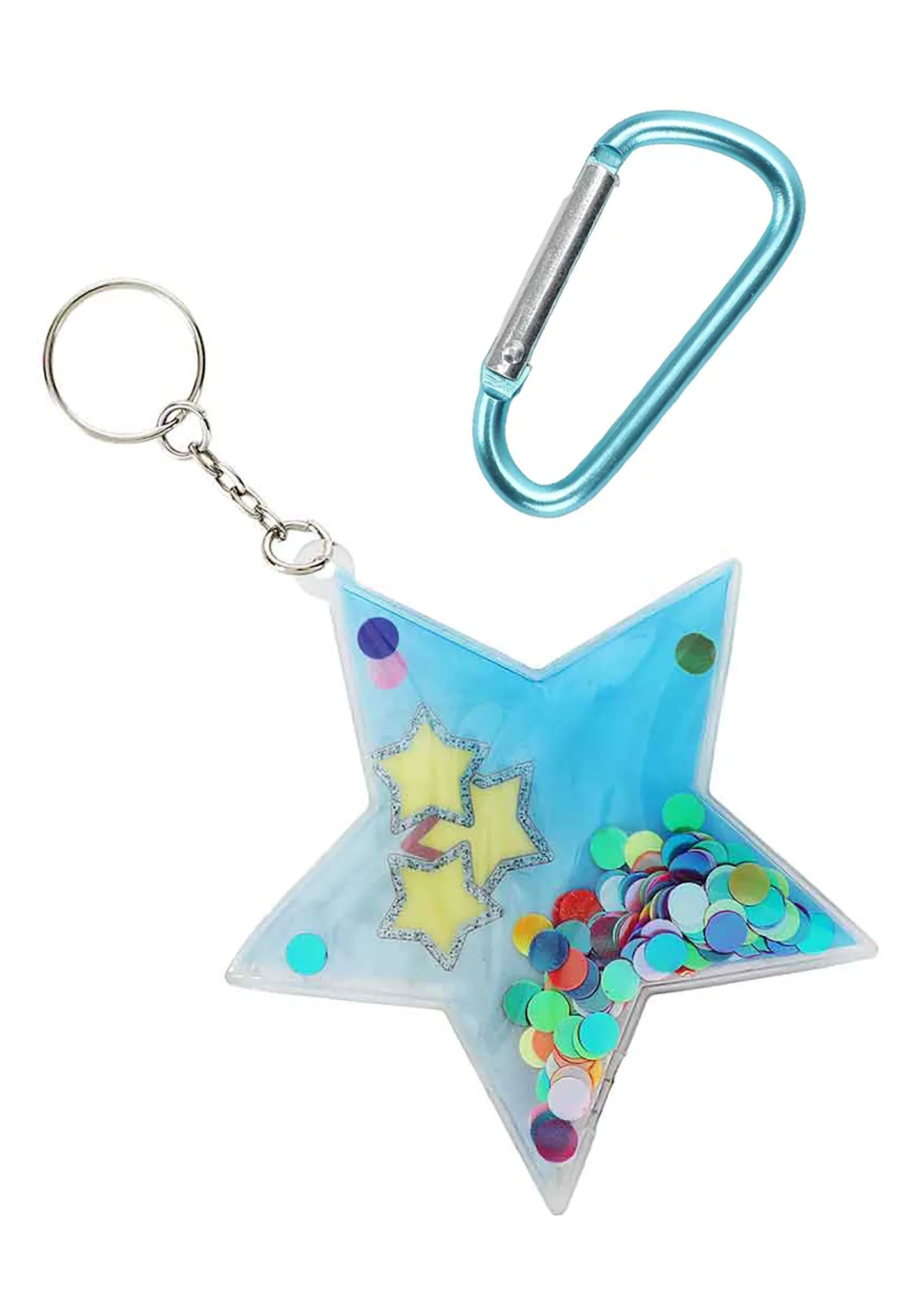 Falling Star Nylon Cosmetic Bag with Keychain