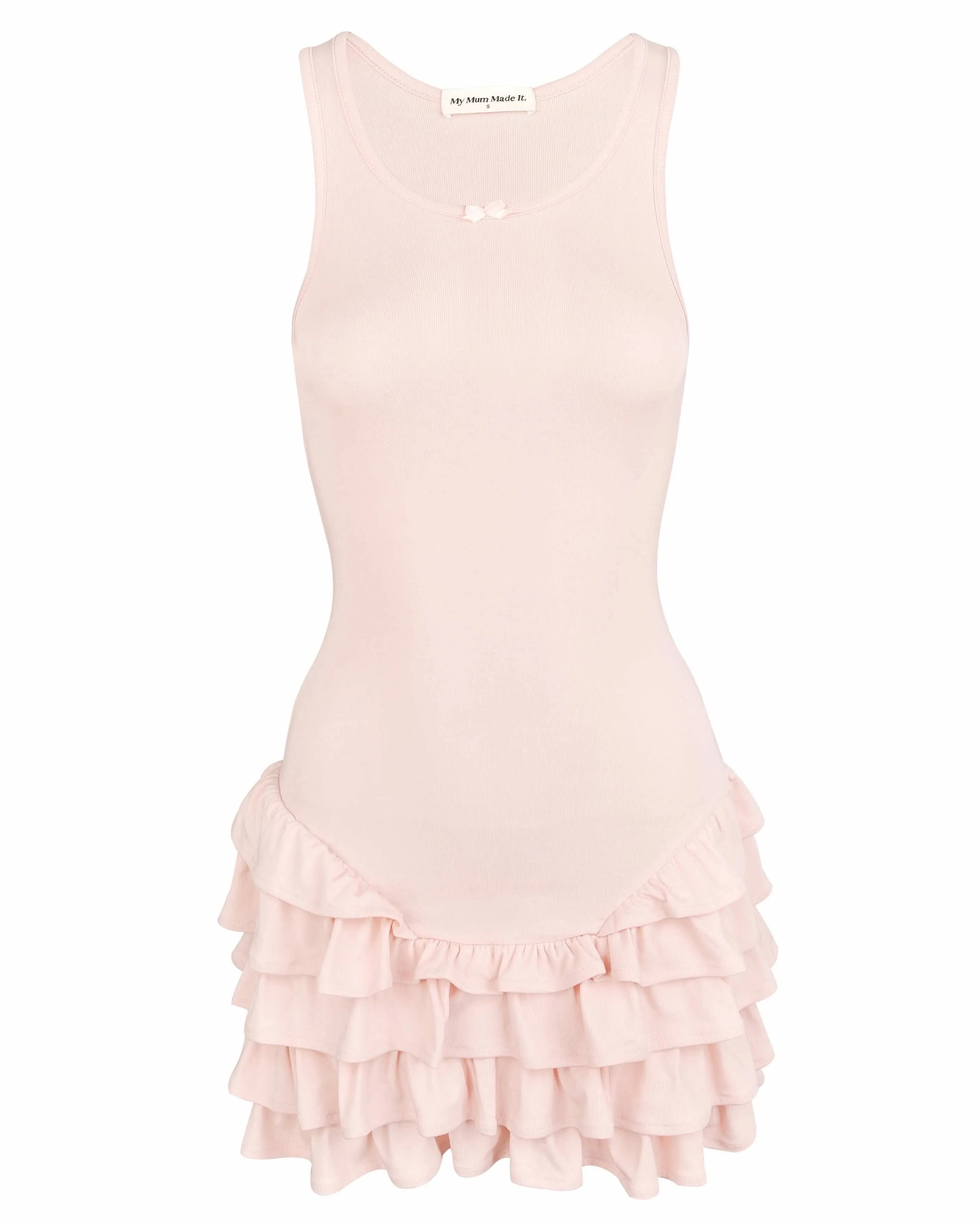 Frill Tank Dress - Rose