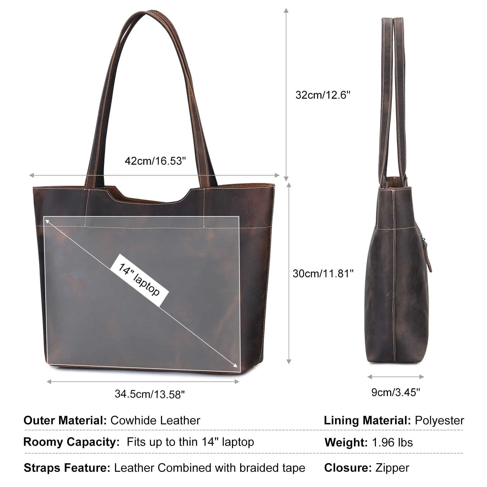 Genuine Leather Tote