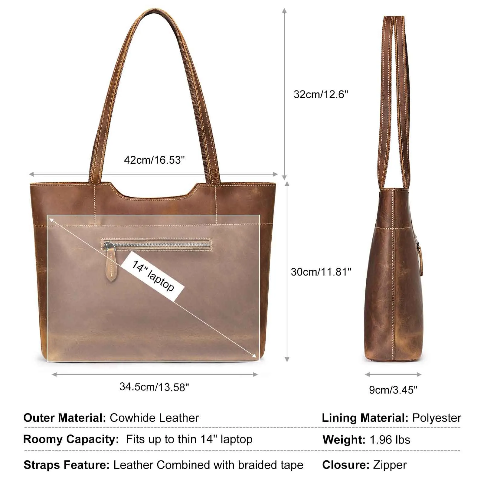 Genuine Leather Tote