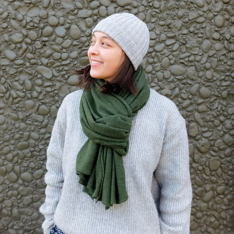 Greta Scarf Forest Green