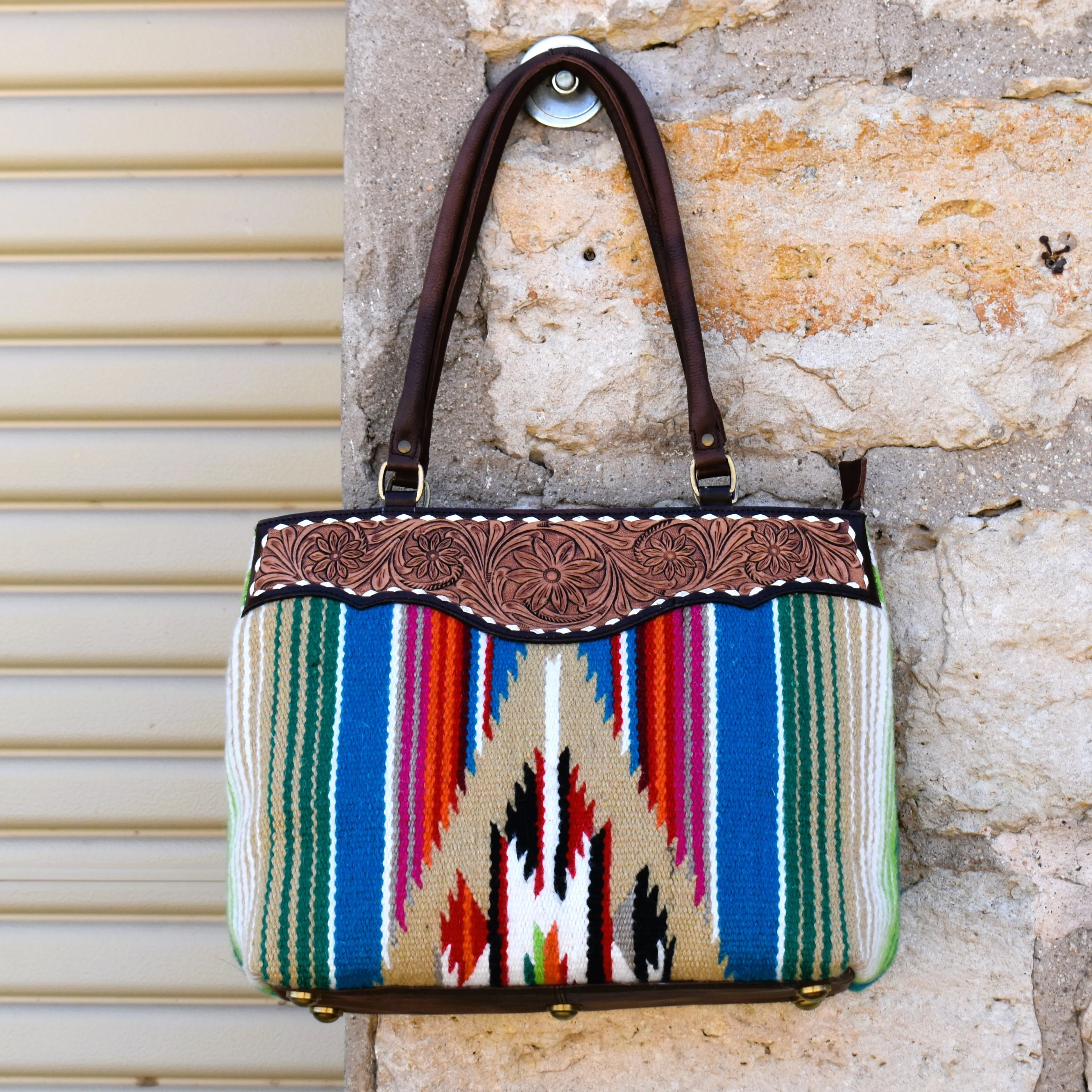 Guadalupe Tooled Oversized Saddle Bag