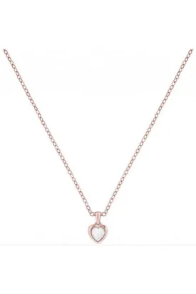 Hannela Crystal Heart Pendant Rose Gold