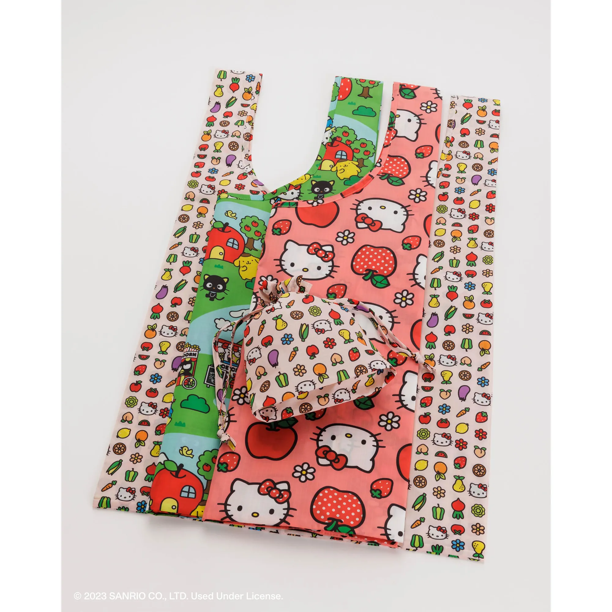 Hello Kitty and Friends x Baggu Standard Bags Set (Apples   Icons   Friends)