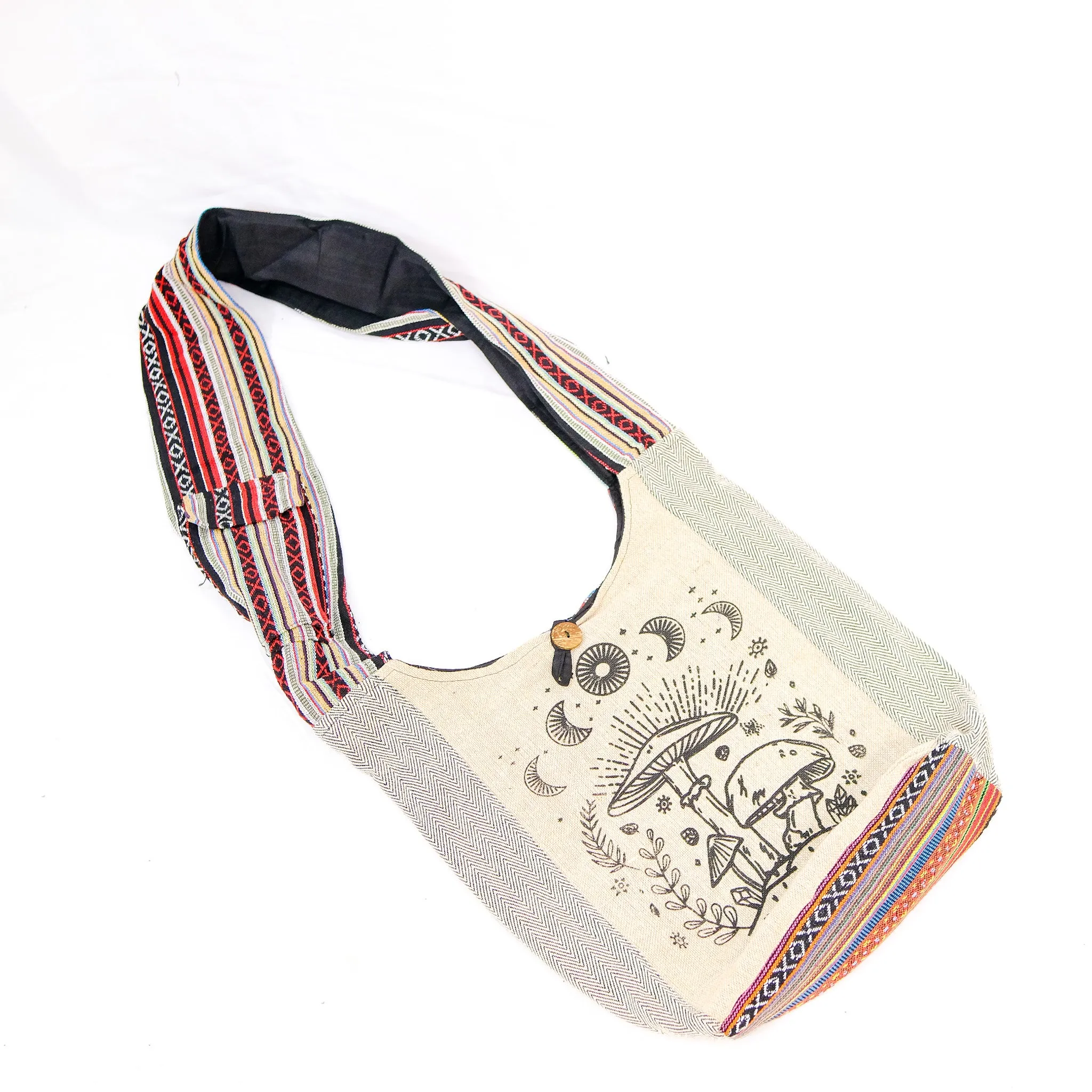 Hemp Moon Mushroom Messenger Bag