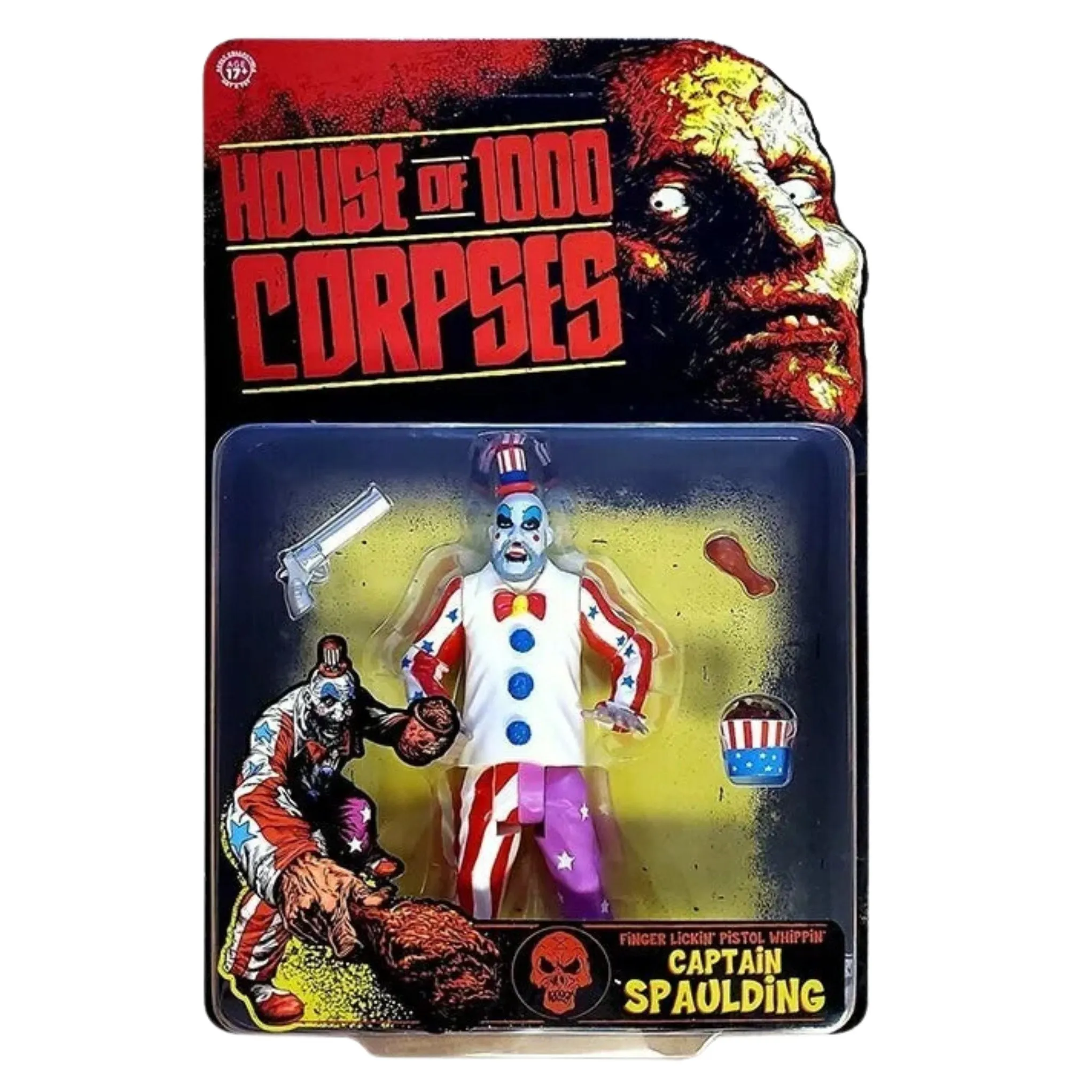 House of 1000 Corpses Finger Lickin' Pistol Whippin' Captain Spaulding (5" Scale)